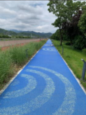 彩色陶瓷防滑路面